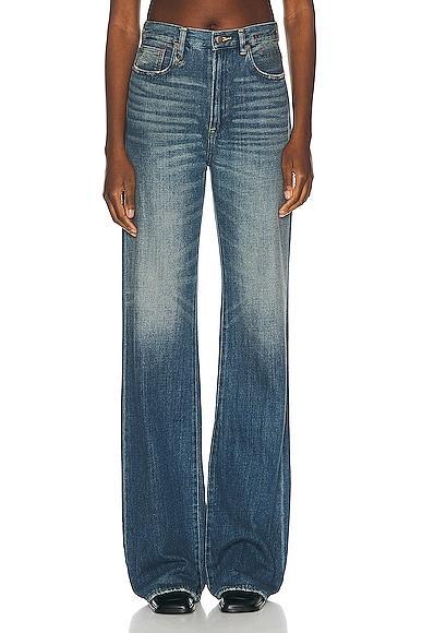 R13 Jane Bootcut in Dane Indigo - Blue. Size 31 (also in 30). Product Image