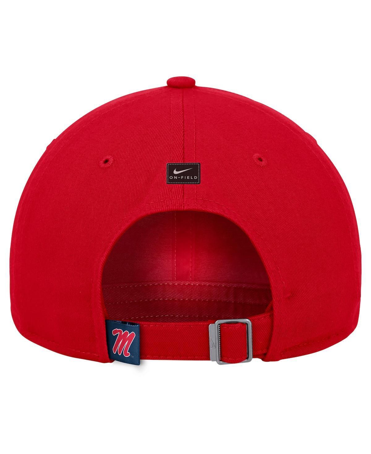 NIKE Men's Red Ole Miss Rebels 2024 Sideline Club Adjustable Hat Product Image