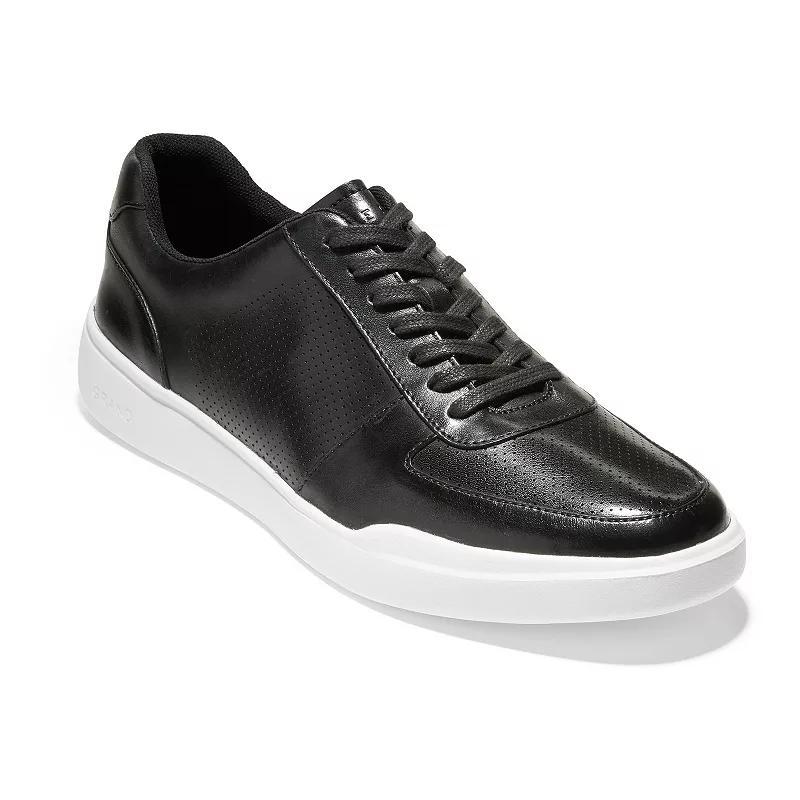 Cole Haan Mens Perforated Leather Sneakers - Peacoat Product Image