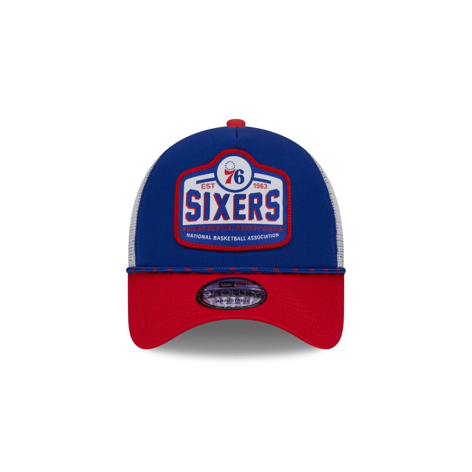 Philadelphia 76ers 2024 Rally Drive 9FORTY A-Frame Trucker Hat Male Product Image