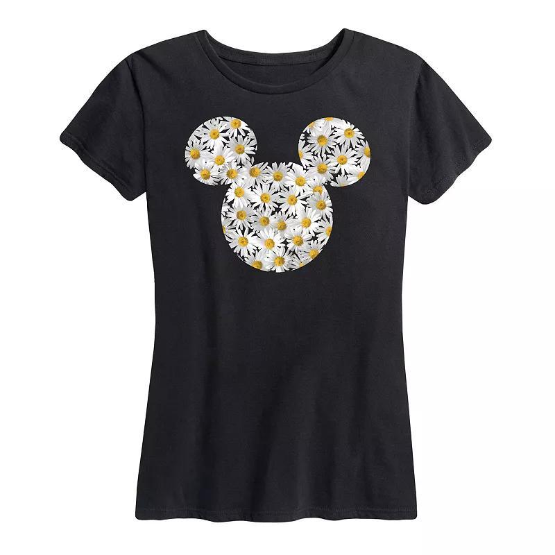 Disneys Mickey Mouse Womens Daisies Graphic Tee Product Image