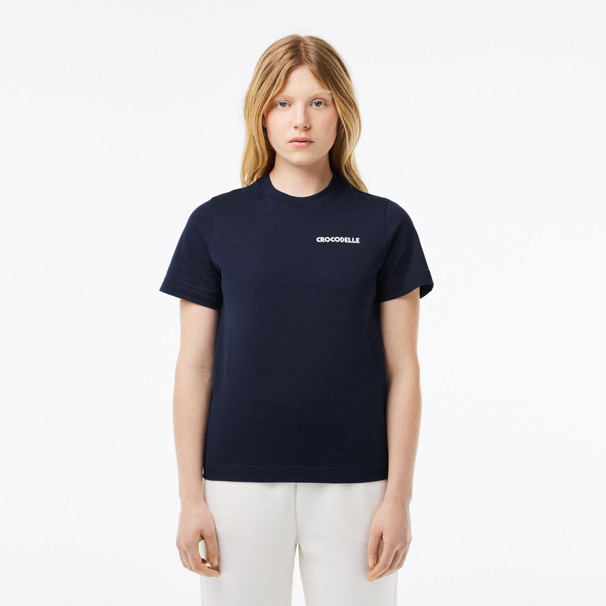 Crocodelle Embroidered Cotton T-shirt Product Image