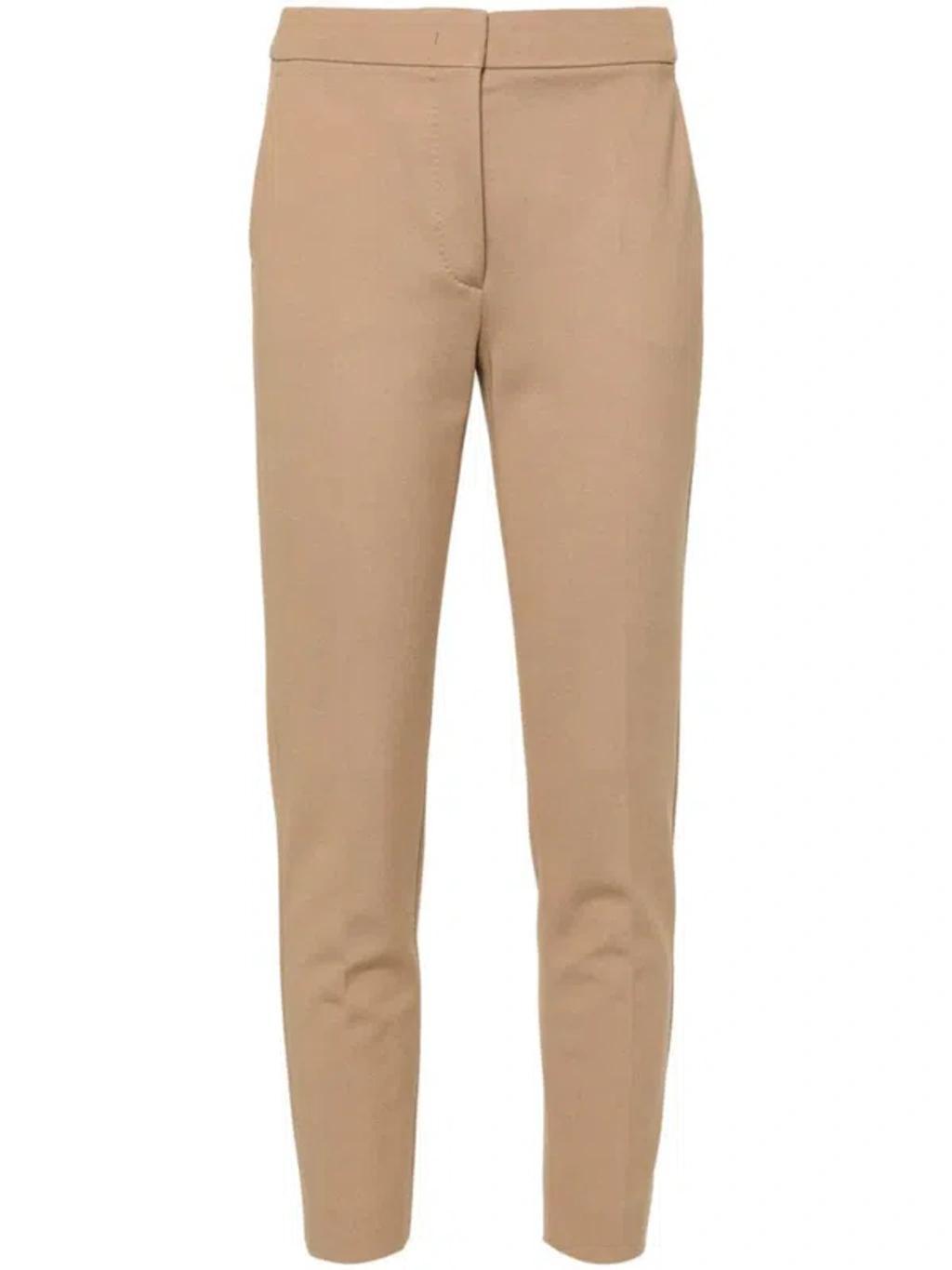 Pegno Jersey Cigarette Trousers In Beige product image