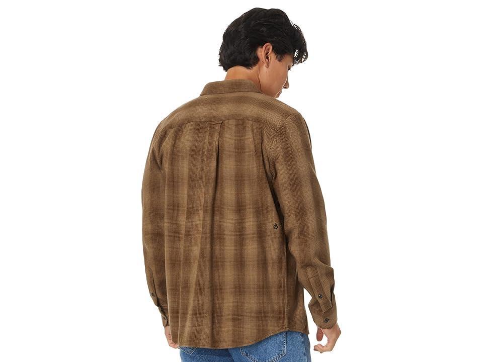 Volcom Shadowstone Flannel Long Sleeve (Dark Earth) Men's Jacket Product Image