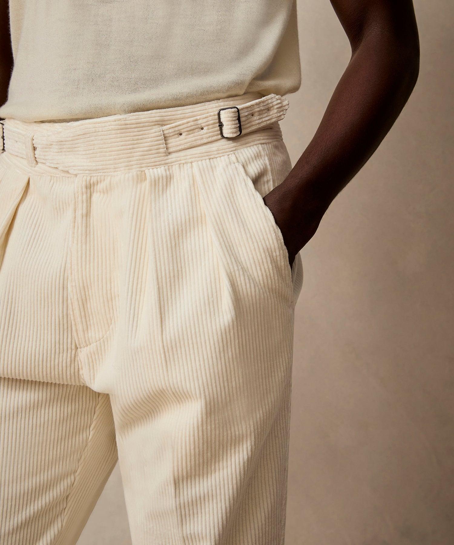 Italian Wide Wale Corduroy Gurkha Trouser Product Image