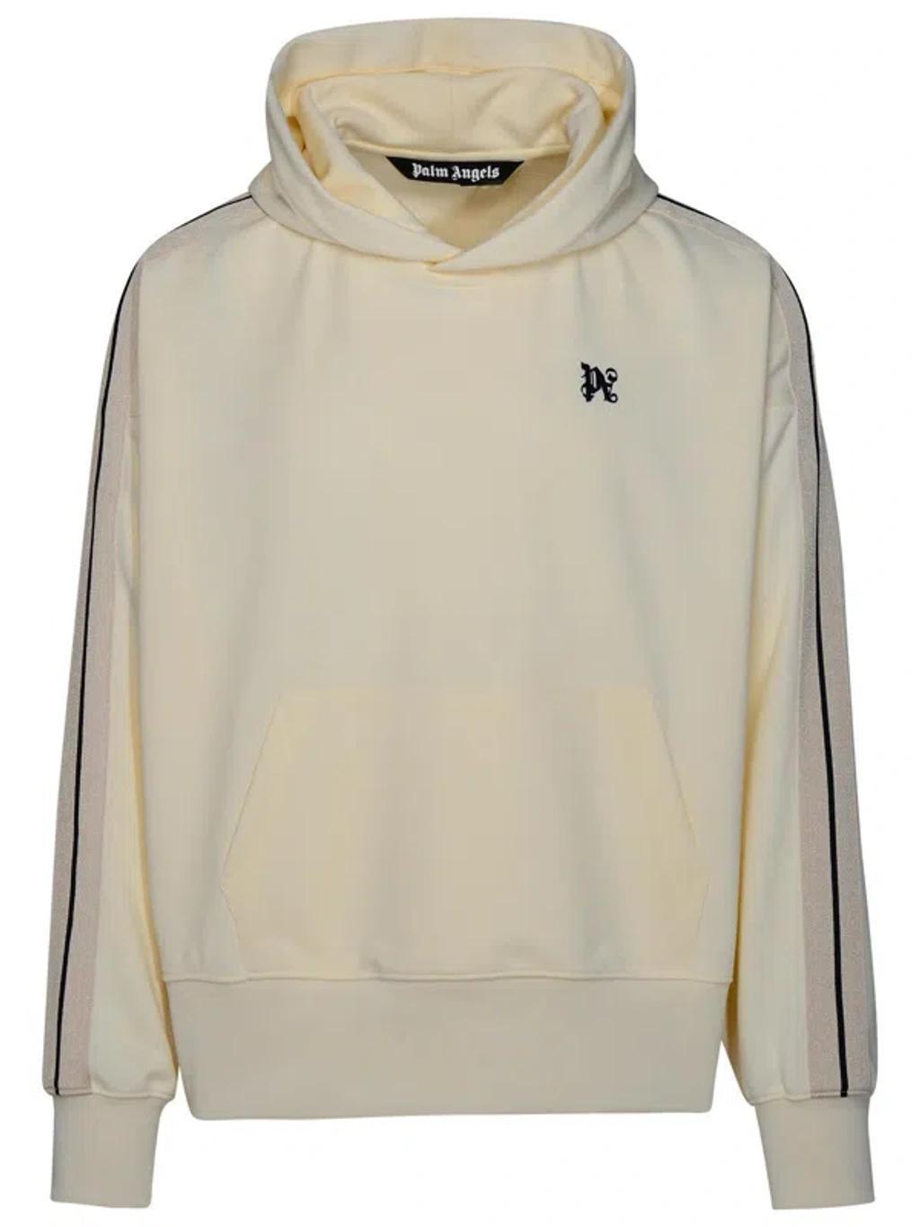 PALM ANGELS White Polyester Sports Sweatshirt Product Image