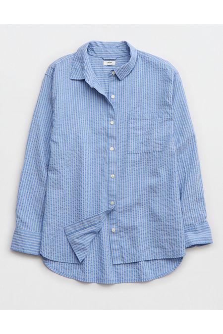 Aerie Seersucker PJ-To-Party Shirt Women's Product Image