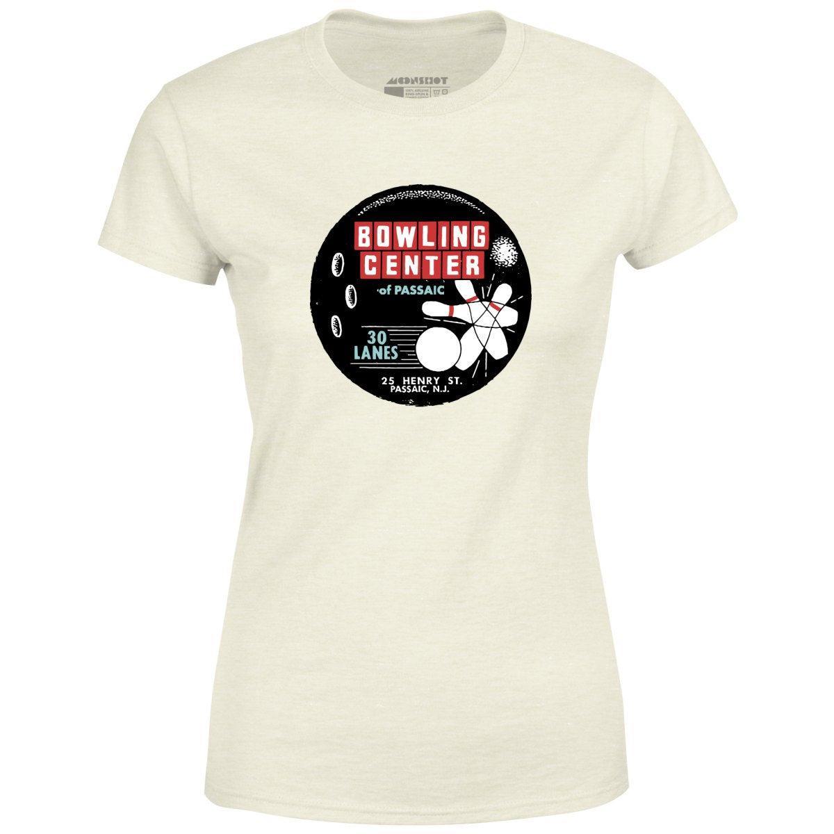 Bowling Center of Passaic - Passaic, NJ - Vintage Bowling Alley - Women's T-Shirt Female Product Image