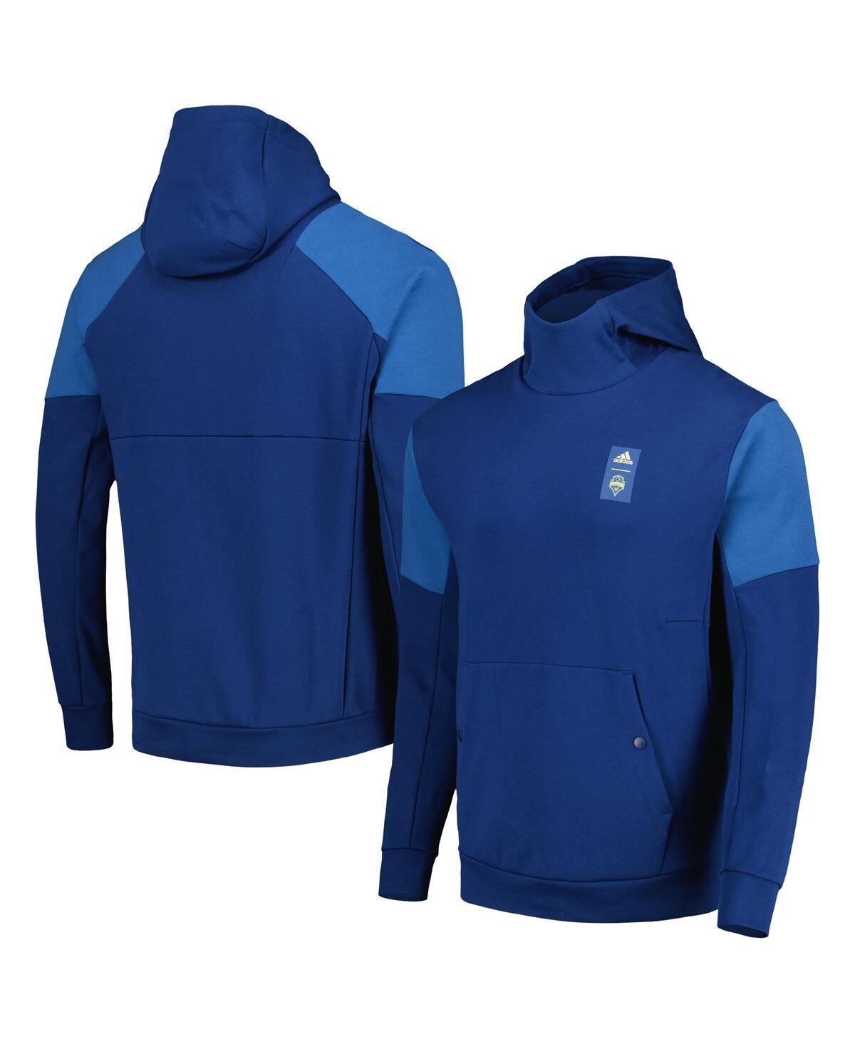 Mens adidas Seattle Sounders FC 2023 Player Travel Pullover Hoodie Product Image