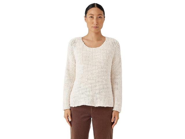 Eileen Fisher Open Stitch Organic Cotton Sweater Product Image