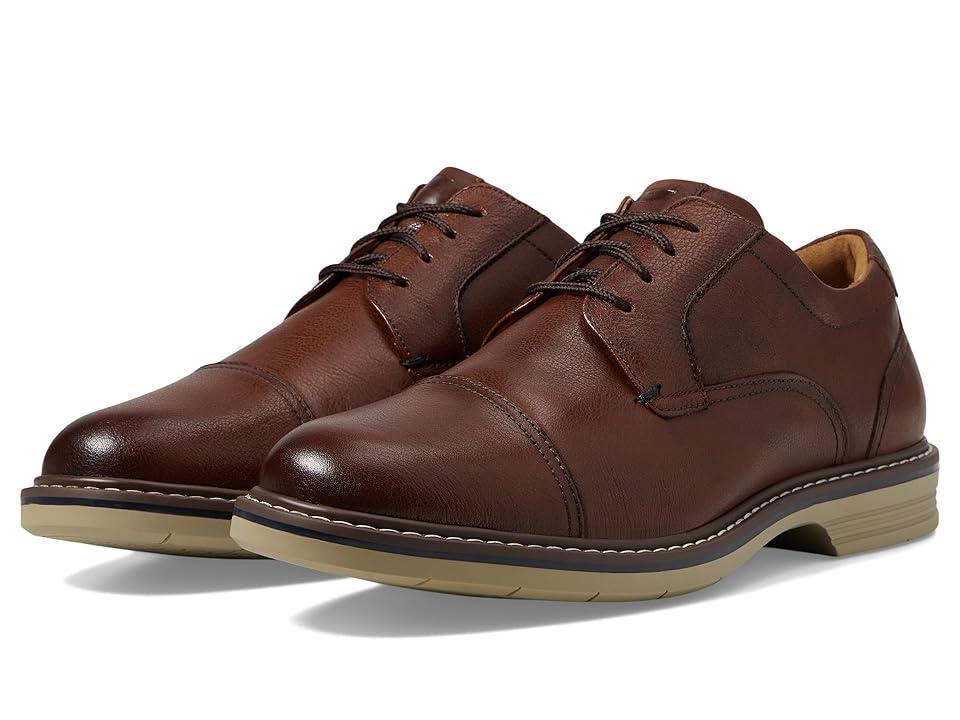Florsheim Norwalk Cap Toe Oxford (Cognac Milled Leather) Men's Shoes Product Image