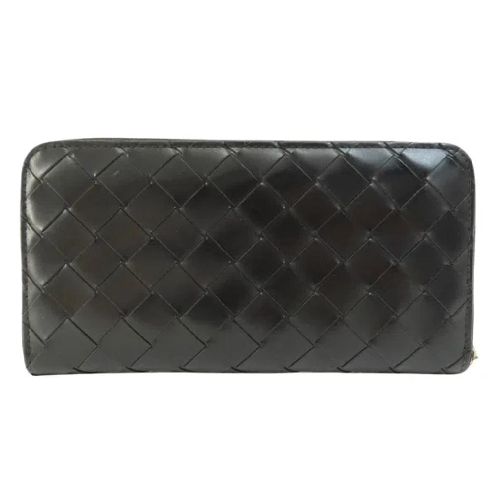 Intrecciato Black Leather Wallet  () Product Image