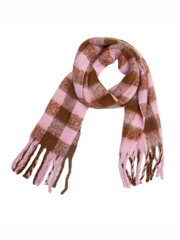 Thick Keep Warm Plaid Tasseled Shawl&Scarf product image