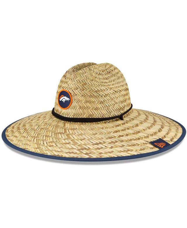 Mens New Era Natural Denver Broncos 2020 NFL Summer Sideline Official Straw Hat Product Image