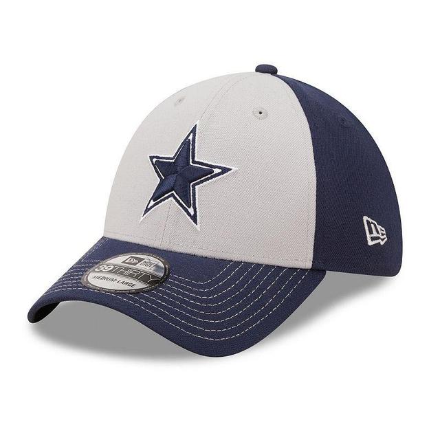 Mens New Era Gray/Navy Dallas Cowboys Classic 39THIRTY Flex Hat Product Image