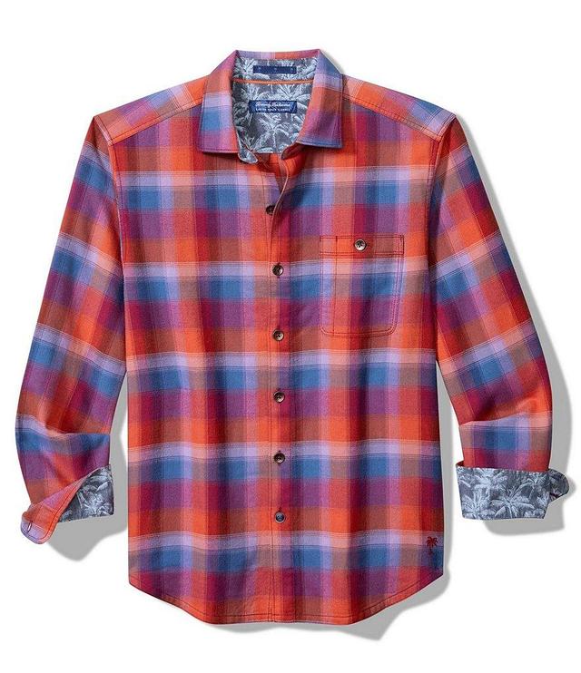 Tommy Bahama Canyon Beach Fireside Check Long Sleeve Brushed Flannel Shirt Product Image