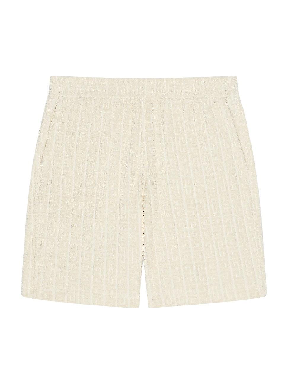 Mens Bermuda Shorts in 4G Towelling Cotton Jacquard Product Image