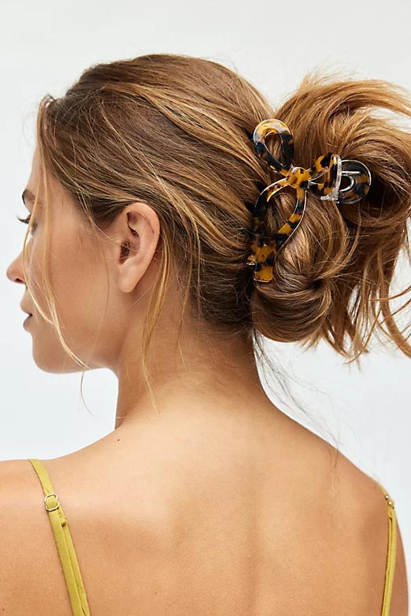 Bow Resin Claw Clip Womens at Urban Outfitters Product Image