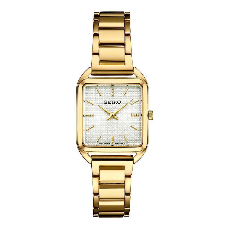 Seiko Womens Essentials Gold-Tone Stainless Steel Bracelet Watch 26mm Product Image