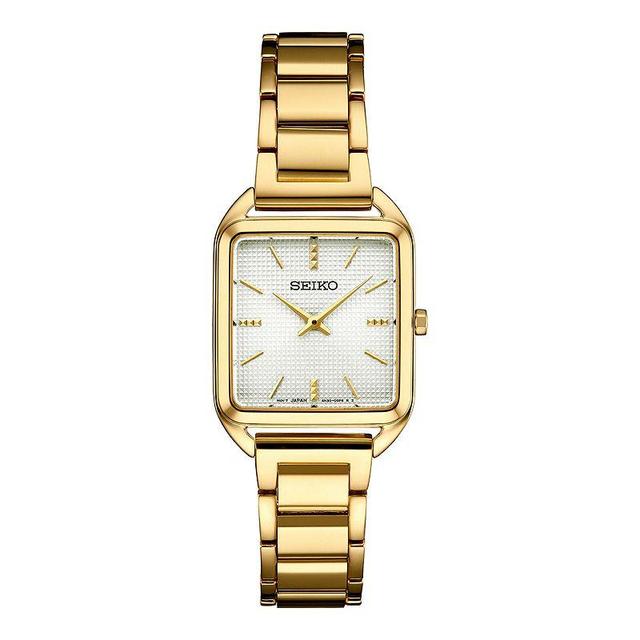 Seiko Womens Essentials Gold-Tone Stainless Steel Bracelet Watch 26mm Product Image