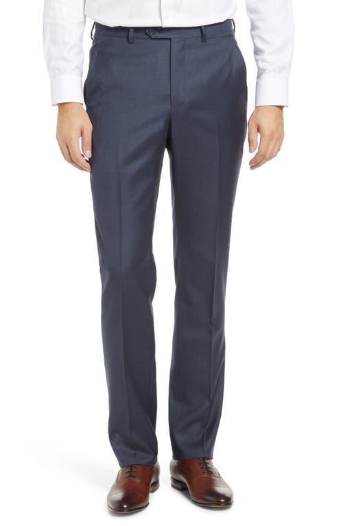 Santorelli Loro Piana Modern Fit Flat Front Dress Pants Product Image