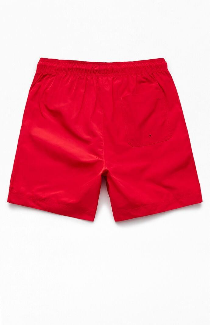 Men's Solid Nylon 6.5" Swim Trunks Product Image