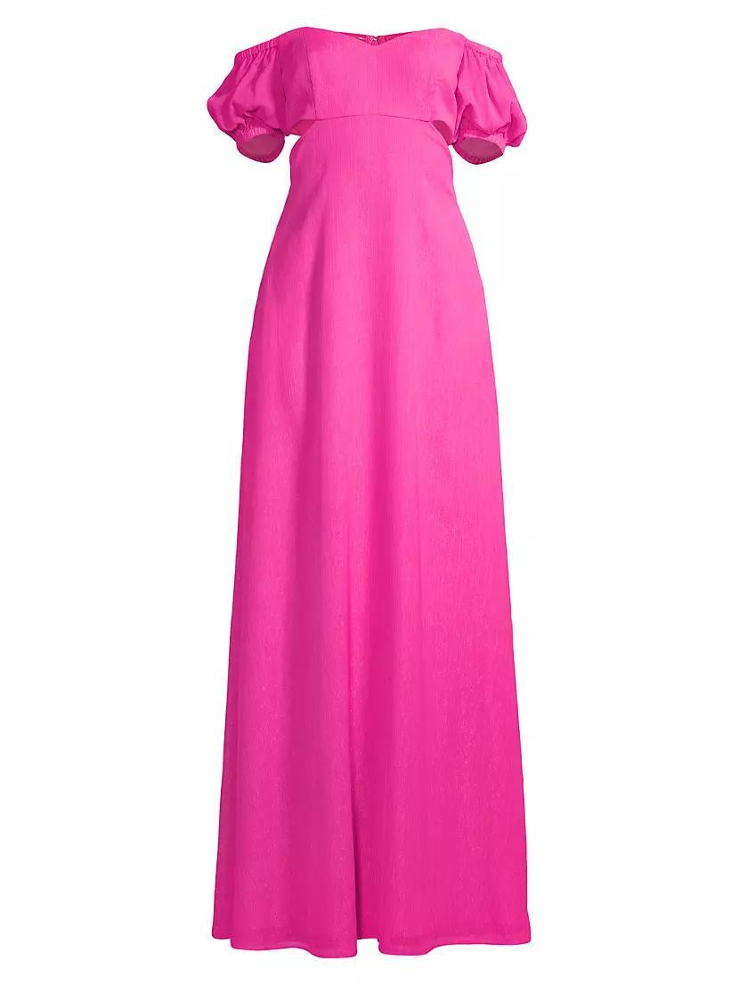 Off-The-Shoulder Column Gown Product Image