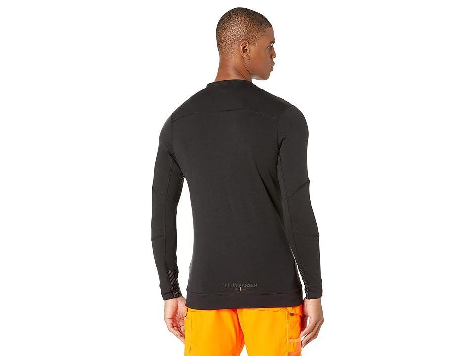 Helly Hansen Lifa Merino Crewneck (Black) Men's T Shirt Product Image