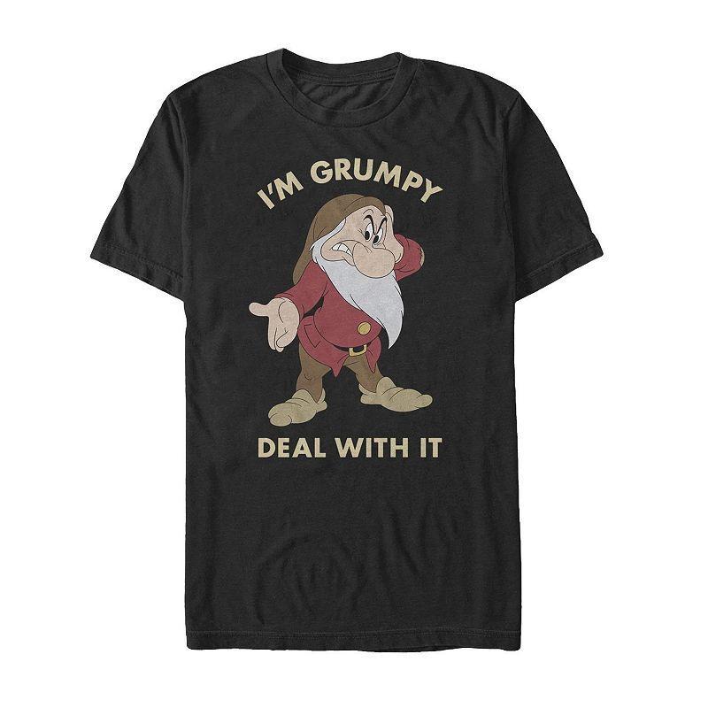 Mens Disneys Snow White and the Seven Dwarves Grumpy Deal Tee Product Image