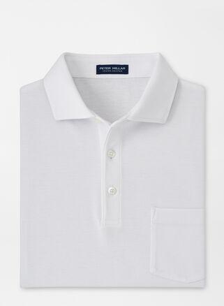 Peter Millar Mens Verona Polo | Color: White | Size: M Product Image