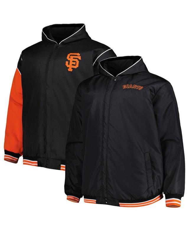 Mens Jh Design Black San Francisco Giants Reversible Fleece Full-Snap Hoodie Jacket Product Image