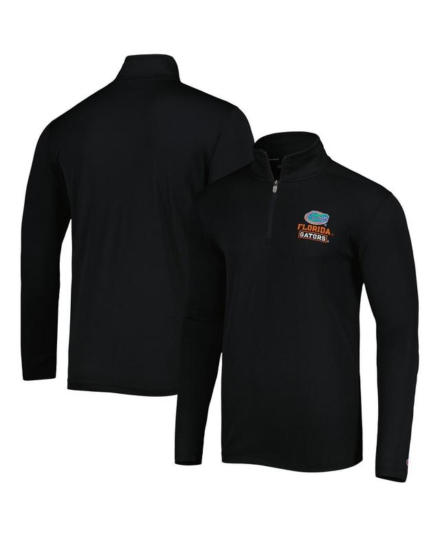 Mens Champion Black Florida Gators Textured Quarter-Zip Jacket Product Image