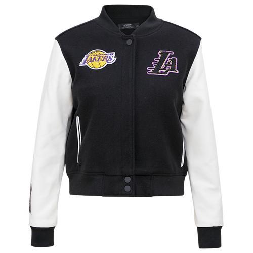 Pro Standard Womens Lakers Crop BMR - Black/White Product Image