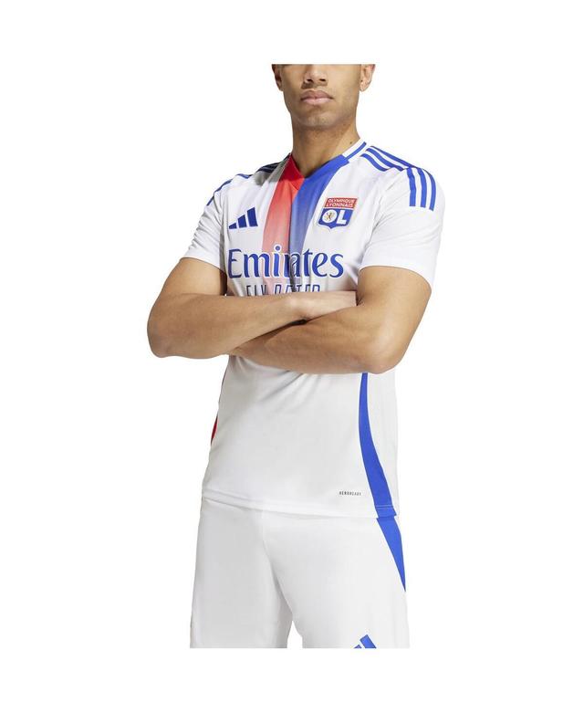 Adidas Mens White Olympique Lyonnais 2024/25 Home Replica Jersey - White Product Image