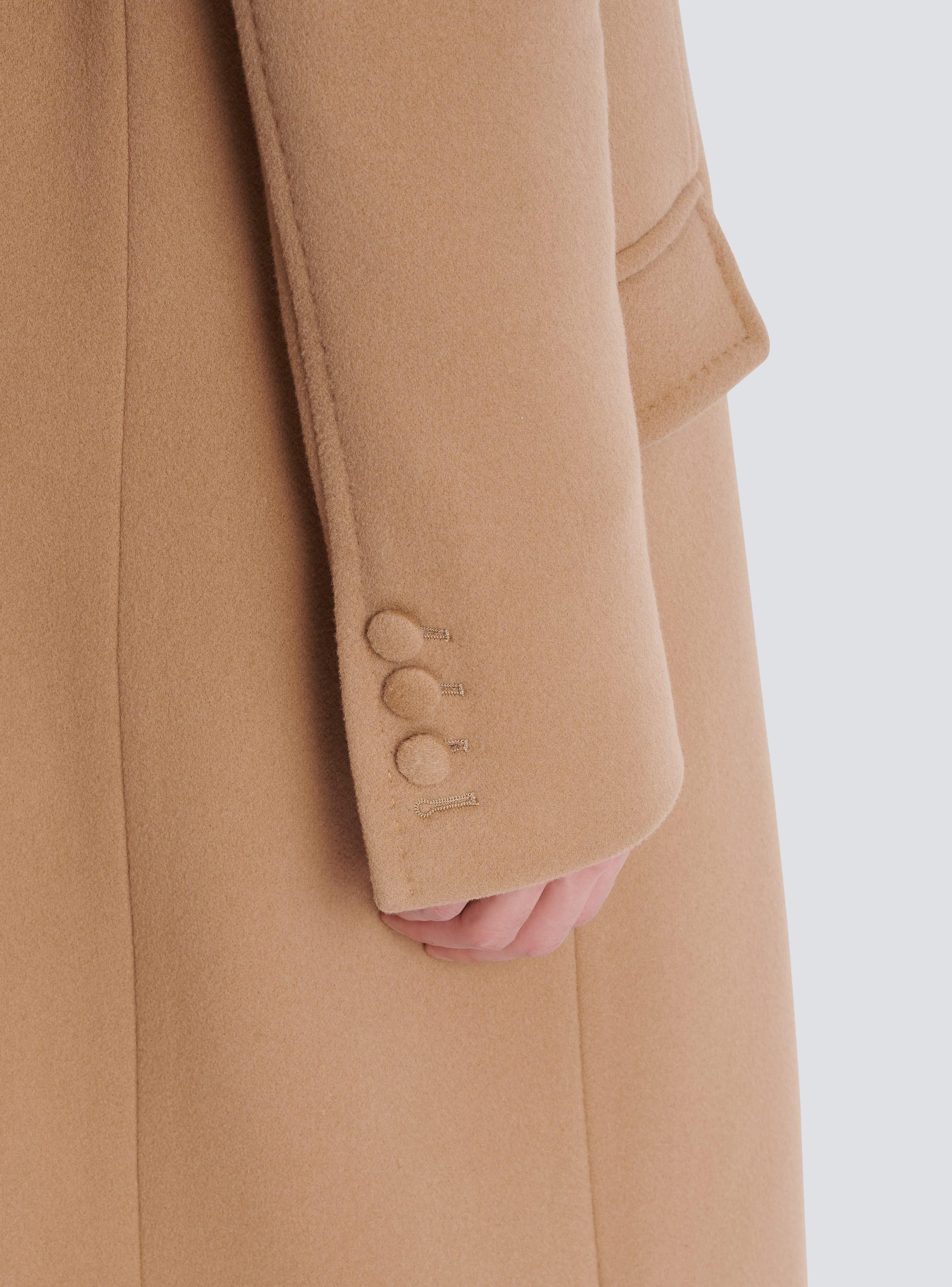 Long wool and cashmere coat Product Image