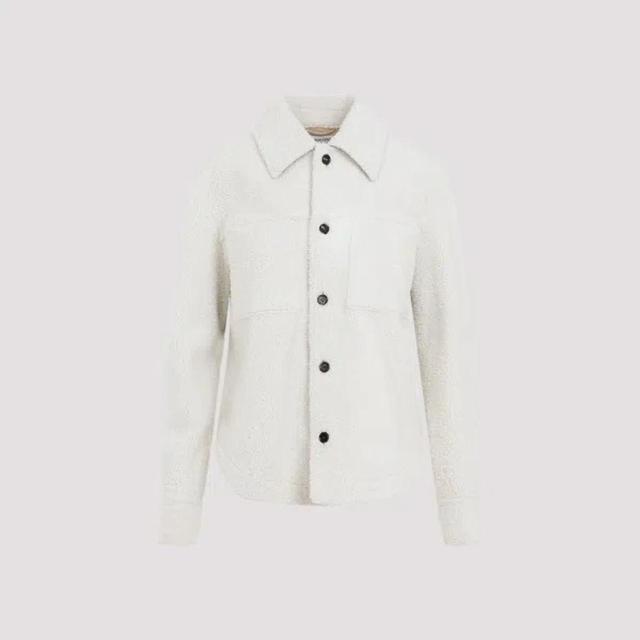 Shearling Jacket 40 In White Product Image