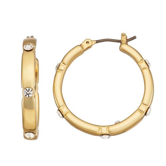 Nine West Gold Tone Hoop Earrings, Womens Product Image