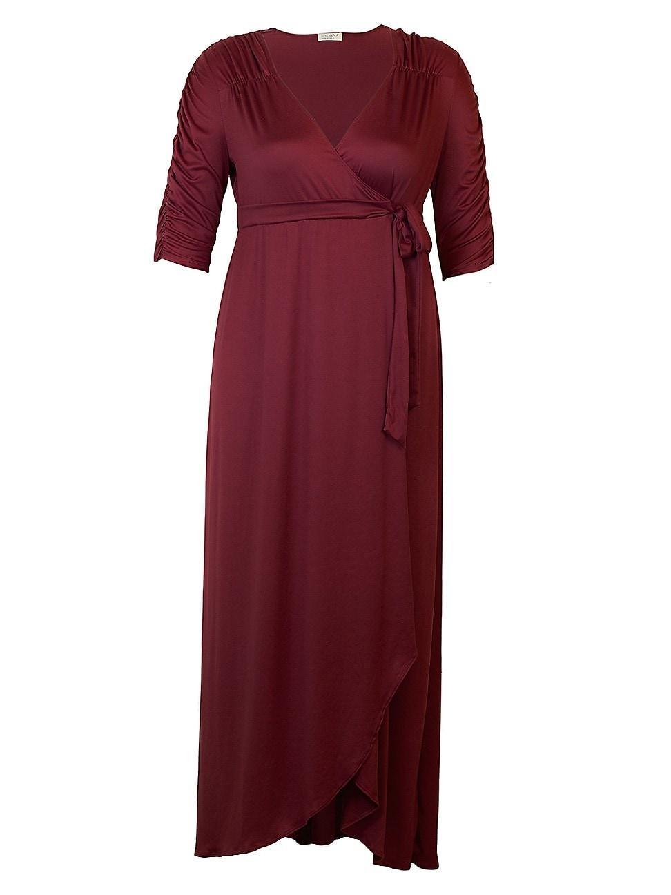 Kiyonna Meadow Dream Wrap Maxi Dress Product Image