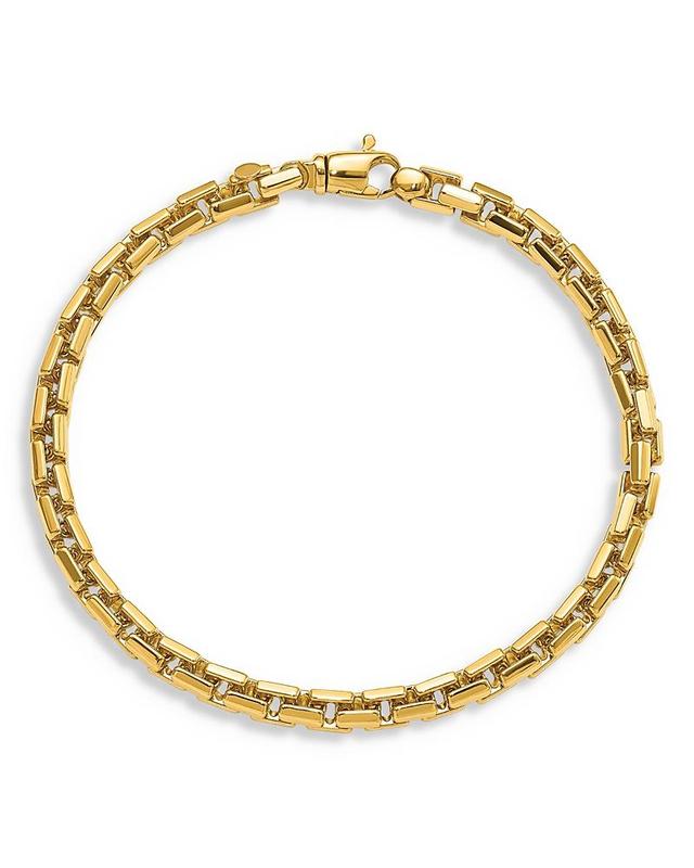 Bloomingdales Fine Collection Mens 14K Yellow Gold Polished Chain Bracelet - Exclusive Product Image