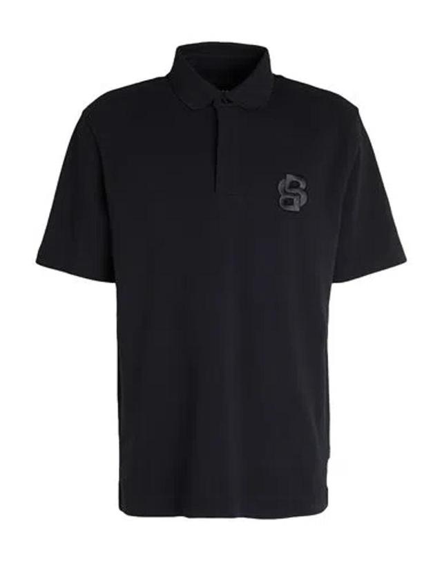 HUGO BOSS Boss Man Polo Shirt Black Size L Cotton Product Image