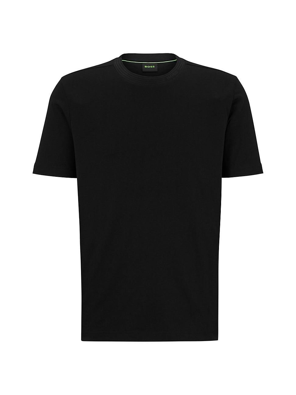 Mens Cotton-Jersey T-Shirt With Logo Collar product image