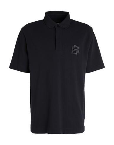 HUGO BOSS Boss Man Polo Shirt Black Size L Cotton Product Image