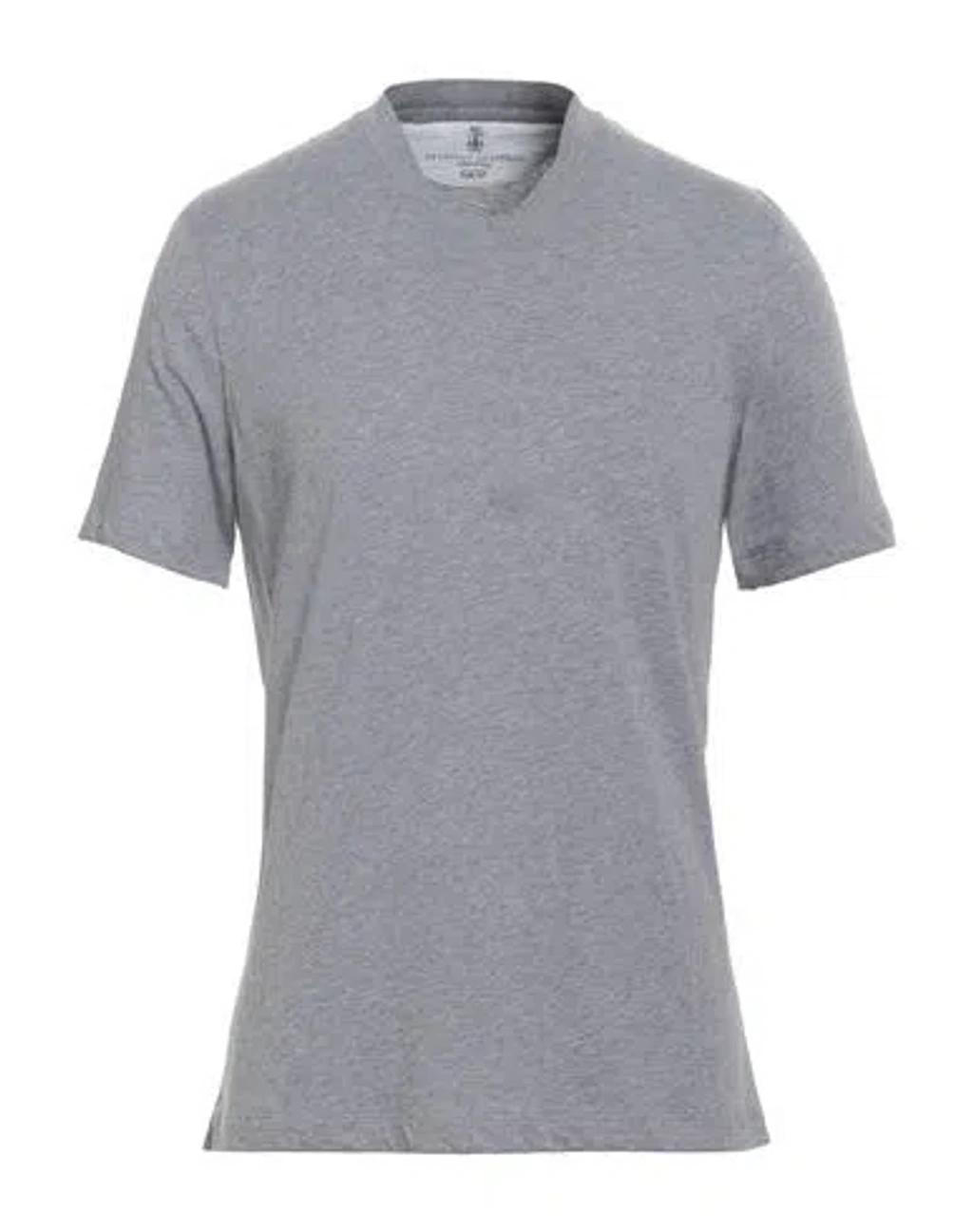 BRUNELLO CUCINELLI Man T-shirt Grey Size Xl Cotton Product Image