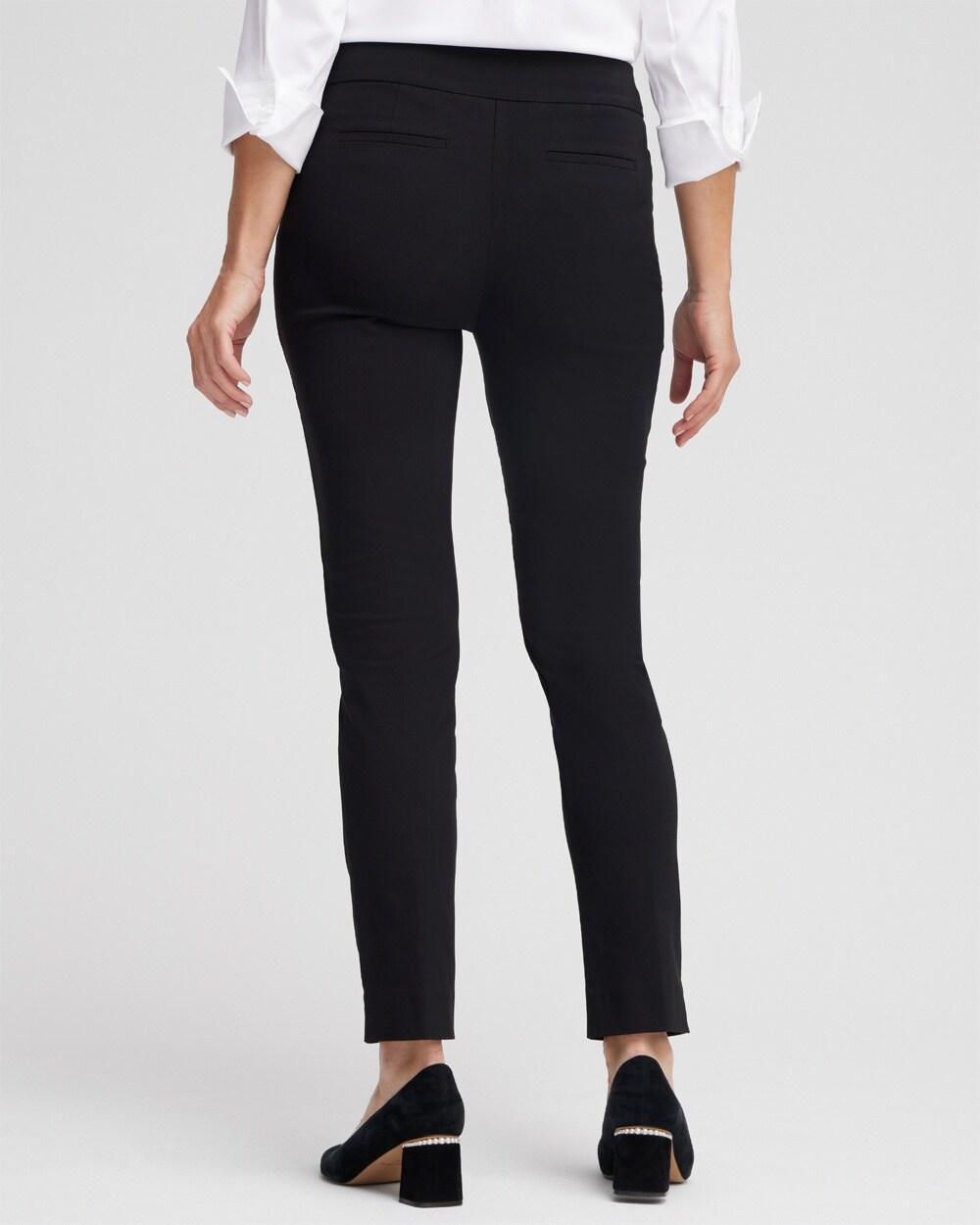 Petite Brigitte Basic Slit Ankle Pants Product Image