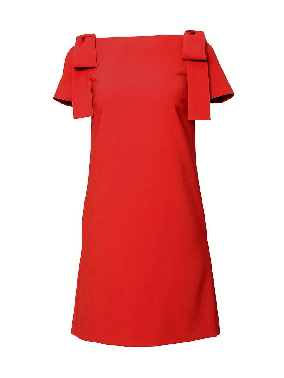 Womens Icon Bow-Embellished Shift Dress Product Image