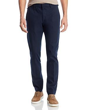 Mens Slim-Fit Trousers In A Cotton Blend With Stretch Product Image