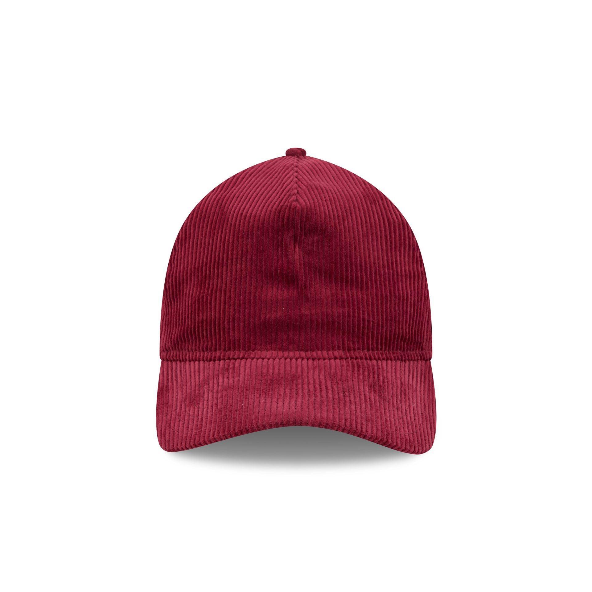 New Era Cap Maroon Corduroy 9TWENTY A-Frame Adjustable Hat Male Product Image