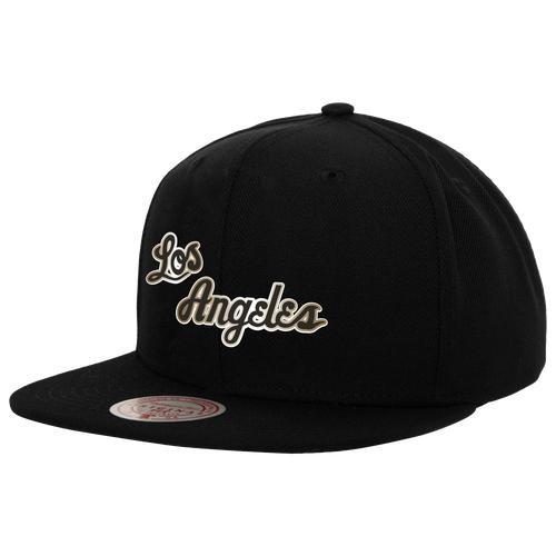 Mitchell & Ness Mens Los Angeles Lakers Mitchell & Ness Lakers Metallic Pop Snapback - Mens Product Image