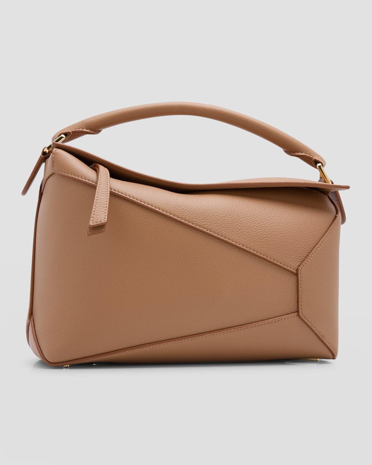 Puzzle Edge Leather Top-Handle Bag Product Image