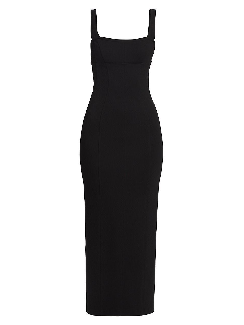 Womens Cut-Out Ponte Maxi Dress Product Image